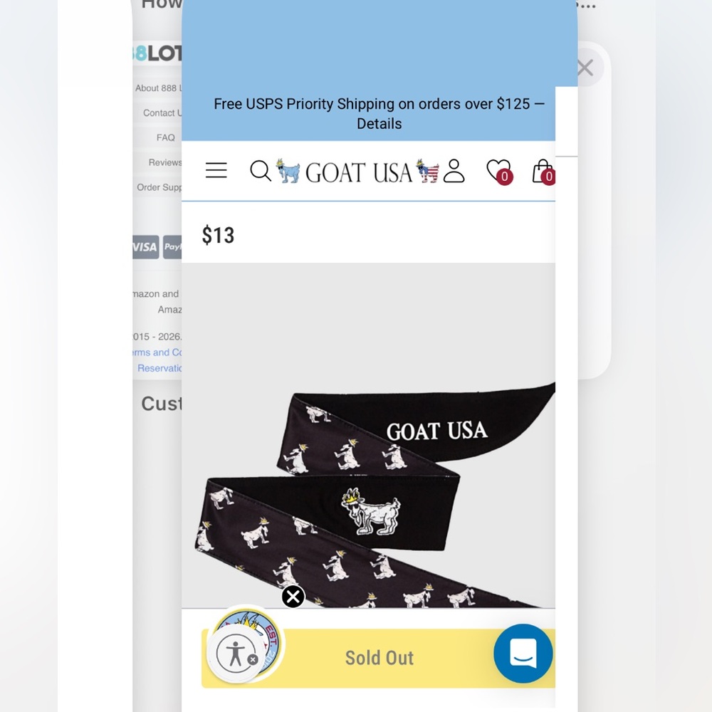 Goat USA limited Edition Goat OGHead tie